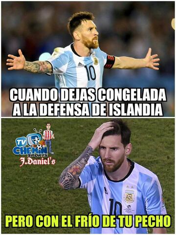 Los memes enfrían a Messi con el empate de Argentina