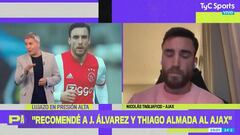 El lateral argentino convers&oacute; con el director deportivo del equipo de &Aacute;msterdam para que logre el traspaso del delantero de River. Tambi&eacute;n habl&oacute; de Almada.