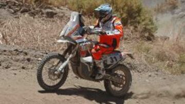 Pablo Quintanilla lleg&oacute; en el tercer lugar de la quinta etapa del Dakar.