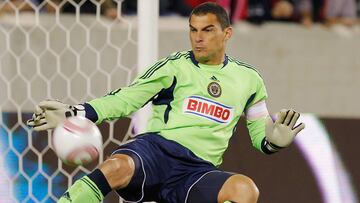 Faryd Mondragon en acci&oacute;n con el Philadelphia Union.