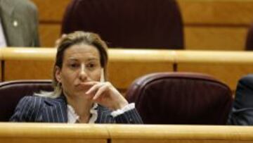 Marta Dom&iacute;nguez, en el Senado.