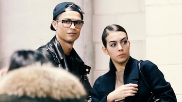 Cristiano Ronaldo, y su novia, Georgina Rodríguez, asisten al concierto de Justin Bieber el 23 de noviembre de 2016 en Madrid, España.