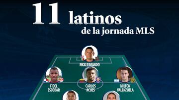 El once ideal de latinos de la semana 27 de la MLS
