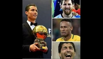 Los memes del Balón de Oro 2017