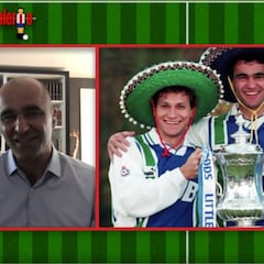 Así fue la reunión sorpresa de Roberto Martínez con 'Los Three Amigos' en La Futbolería de As