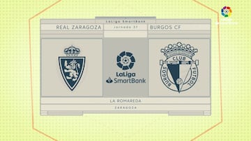 Resumen del Zaragoza vs. Burgos de Liga Smartbank