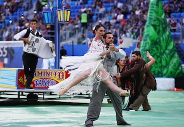 Belleza y color en la final de la Copa Confederaciones