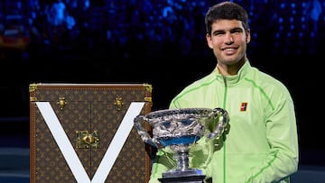 Así es la exclusiva y emblemática maleta de Louis Vuitton en la que se custodiaba el trofeo de Alcaraz
