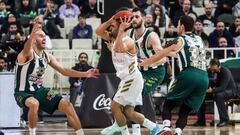 Facundo Campazzo, durante el partido de la Euroliga que ha enfrentado al Real Madrid y al Panathinaikos