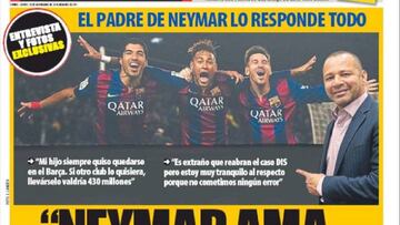 Portada del diario Mundo Deportivo del día 10 de noviembre de 2016.