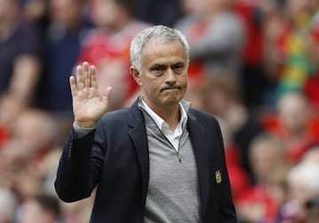 Jos&eacute; Mourinho, entrenador del Manchester United.