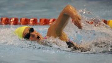 Mireia Belmonte durante una competición.