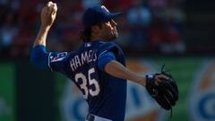 Cole Hamels llev&oacute; a sus Texas Rangers hasta el t&iacute;tulo de la Divisi&oacute;n Oeste de la Liga Americana.