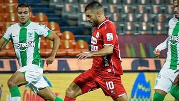 Iago Falque en un partido de América de Cali.