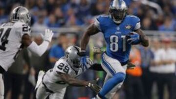 Calvin Johnson, mas conocido como &quot;Megatron&quot;, vuelve a ser el faro que alumbra el ataque de los Detroit Lions