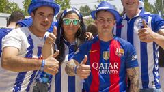 La fiesta de la Copa desde las 'Fan Zones' del Alavés y del Barça