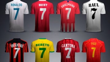 Los 20 legendarios futbolistas con el dorsal ‘7’; ¿Quién es tu favorito?