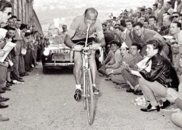 FIORENZO MAGNI. En 1955 se convirtió en el ganador más viejo del Giro con 34 años y 6 meses. También ganó las ediciones de 1948 y 1951.