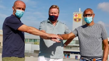 Alfred Schreuder, Ronald Koeman y Henrik Larsson.