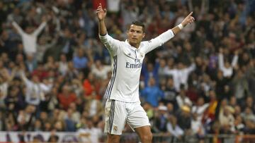 Cristiano celebra un gol. 