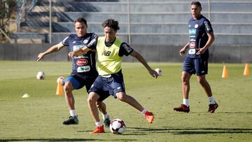 Entrenamiento de Costa Rica en Málaga.
