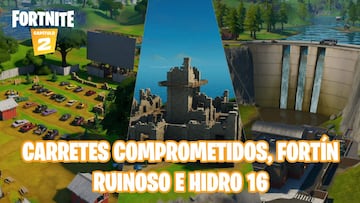 Fortnite Capítulo 2 - Temporada 1 | Desafío de Blandito vs. Viscoso: eliminaciones en Carretes Comprometidos, Fortín Ruinoso o Hidro 16
