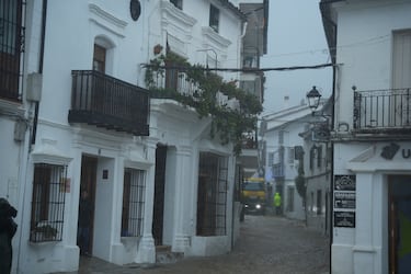 Estragos de la borrasca Leonardo a su paso por Grazalema, Cádiz.