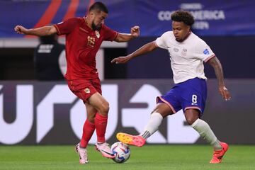 Weston McKennie, figura de Estados Unidos ante Bolivia en partido de la Copa América 2024.