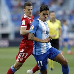 Málaga 3 - Zaragoza 1: goles, resultado y resumen del partido