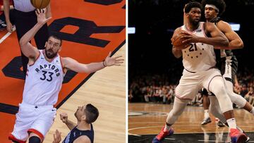 Raptors-Sixers: Marc probará su eficacia ante la bestia Embiid