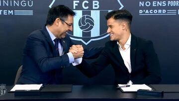 Philippe Coutinho signs Barcelona contract