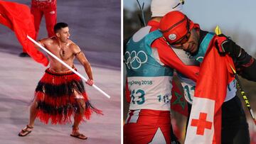 Taufatofua, el abanderado de Tonga, emul¨® a Moussambani