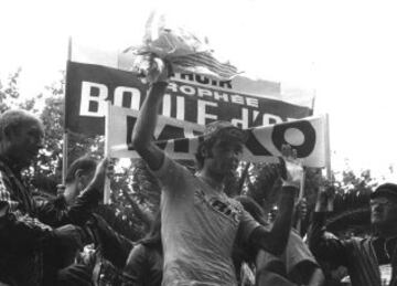 Luis Ocaña como vencedor del Tour de Francia de 1973.