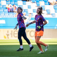 La familia Font saborea la portería del Barça