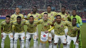 Selección Colombia que jugó en el partido ante Corea del Sur