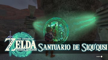 the legend of zelda tears of the kingdom nintendo switch guia santuario siqu'qusi