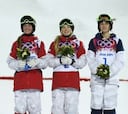 Las hermanas Justine y Chloe Dufour-Lapointe, oro y plata