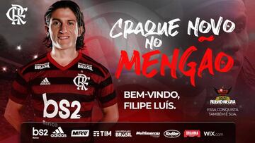 Filipe Luis deja el Atlético y ya es oficialmente jugador del Flamengo.