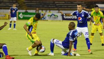 Millonarios perdi&oacute; 1-0 contra Atl&eacute;tico Huila en partido correspondiente a la fecha 18 de la Liga &Aacute;guila, disputado en el estadio Guillermo Plazas de Neiva.