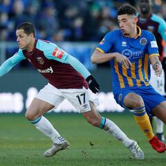 El Chicharito y el West Ham no pudieron contra un equipo de tercera división
