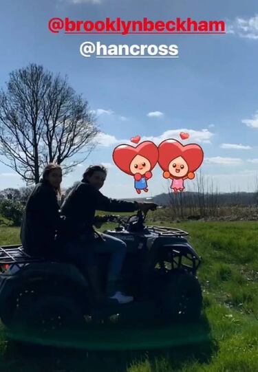 David Beckham se divirtió con sus hijos en un quad