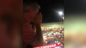 El emocionante 'ceacheí' que se vivió afuera del hotel de la Roja