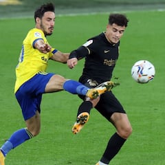 Coutinho, Busquets y Braithwaite pagan los platos rotos de la derrota en Cádiz