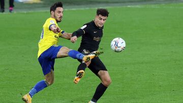 05 December 2020, Spain, Cadiz: Barcelona's Philippe Coutinho in action during the Spanish Primera Division soccer match between between Cadiz CF and FC Barcelona at Estadio Ramon de Carranza. Photo: Jose Luis Contreras/DAX via ZUMA Wire/dpa
Jose Lu