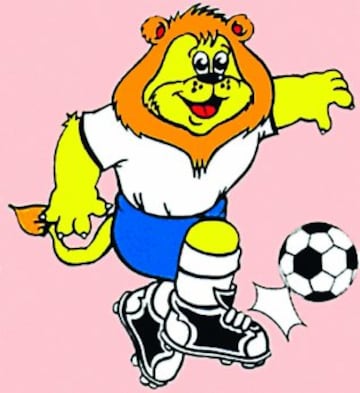 La mascota volvió a ser un león, como en el Mundial de 1966, y se le bautizó como Goaliath. Al nombre del personaje bíblico se le cambió la primera sílaba por 'goal' (gol en inglés). 