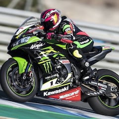 Ana Carrasco pilotó la Kawasaki del campeón Rea