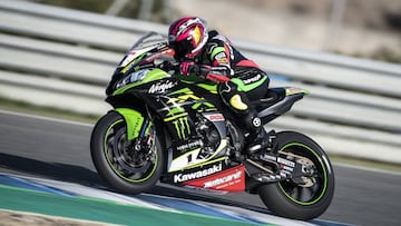 Ana Carrasco pilotó la Kawasaki del campeón Rea