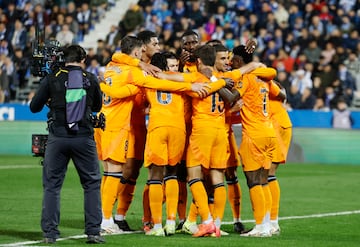 0-1. Kylian Mbapp celebra el primer tanto que marca en el minuto 42 de partido.