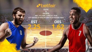 Este vs. Oeste: horario, TV, estadísticas, formato y pronósticos All-Star 2024