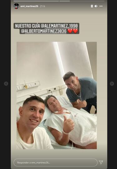 'Dibu' Martínez jugará tras su viaje relámpago a la Argentina